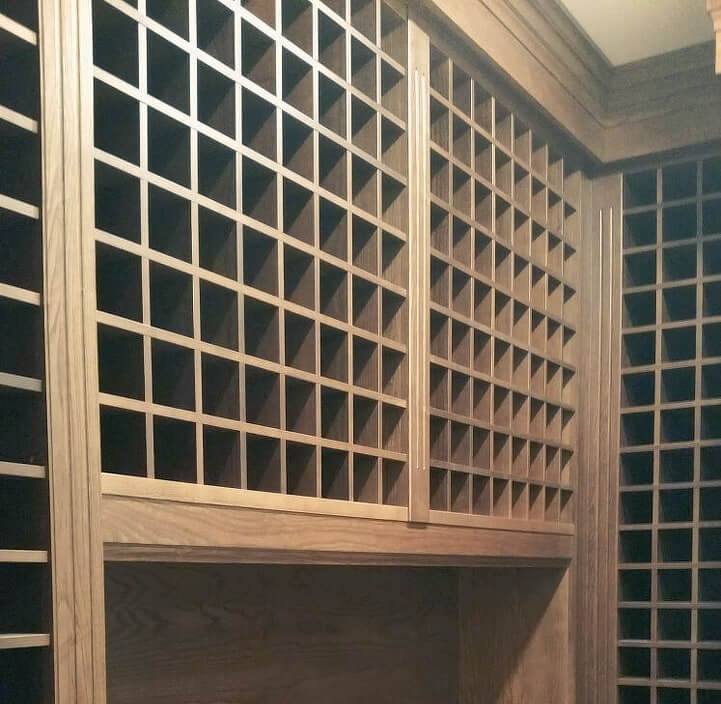 Mueble para vinos ensamblado